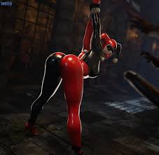 arkham knight, dc, large ass, harley quinn (classic), presenting - R-34.XYZ