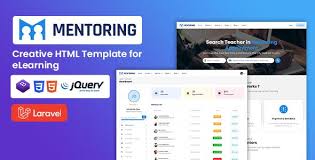 Mentoring Elearning Laravel Template Stylelib In 2020 Online Education Websites Elearning Education Templates