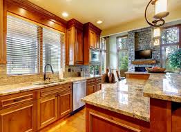 Granite with oak what color light or dark. Kitchen Design Gallery Great Lakes Granite Marble