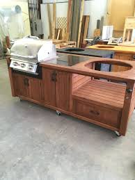 Grill Table Grill Cart Grill Cabinet For Big Green Egg Kamado Joe Primo Dual Grills Gas Grill Grill Table Outdoor Grill Station Outdoor Kitchen Design