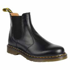 Black leather 2976 quad boots from dr. Dr Martens 2976 Smooth Zwart Kopen En Aanbiedingen Dressinn