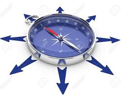 Image of compass pointing in different directions