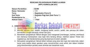 Rpp K13 Kelas 1 Tema Kegiatanku Sub Kegiatan Pagi Hari Semua Pembelajaran Belajar Ejaan Kosakata
