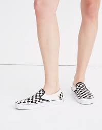 Check spelling or type a new query. Vans Unisex Classic Slip On Sneakers In Black Checkerboard