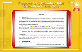 Check spelling or type a new query. Program Kerja Pesantren Kilat Ramadhan Tahun 2019 Operator Sekolah