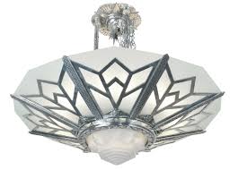Vintage Hardware Lighting Large Art Deco Chandelier Manhattan Commercial Lighting Fixture 368 Zmc X