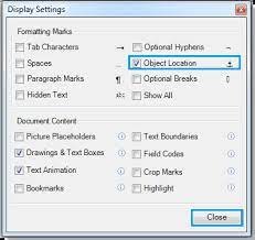 Selected all of them and tried aligning them to the middle, to the top. How To Display Show Or Hide Object Anchors In Word