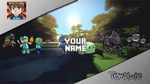 Download it today and make your channel look awesome with. Banniere Youtube Minecraft Template 1 Youtube