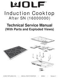 ✨ wolf stove keeps clicking—easy fix ✨. Wolf Induction Cooktop Technical Service Manual Pdf Download Manualslib