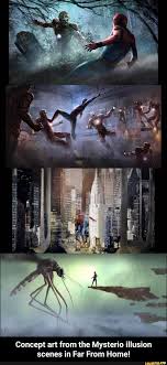 Concept Art From The Mysterio Illusion Scenes In Far From Home Ifunny Concept Art Scenes Illusions