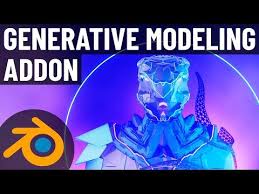 131 Free Generative Modeling Addon For Blender 2 8 Youtube Generative Blender Tutorial Blender