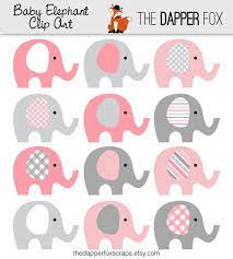Pink And Grey Elephant Clip Art Instant Download Baby Girl Etsy Cha De Bebe Elefante Ideias Para Chas De Bebe Cha De Bebe Elefantinho