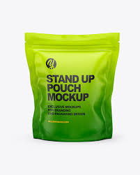Download Matte Stand Up Pouch Bag Mockup In Pouch Mockups On Yellow Images Object Mockups PSD Mockup Templates