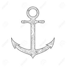 New users enjoy 60% off. Coloring Page With Anchor Isolated On White Background In Inspired Royalty Free Cliparts Vectors And Stock Illustration Image 79283137