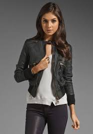 Doma Leather Bomber Jacket In Black At Revolveclothing Revolve Clothing Fashion Clothes
