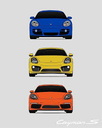 Porsche Cayman S Poster Print Wall Art Of The History And Etsy Porsche Cayman S Cayman S Volkswagen Touareg