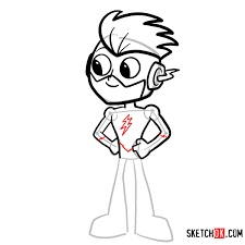 Follow along with our narrated step by step. How To Draw Kid Flash Chibi Teen Titans Sketchok