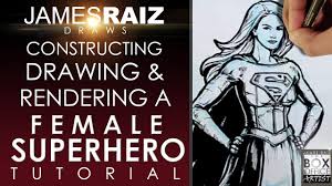 They are quick and have simple lines and very few details to worry about. How To Construct Draw And Render A Female Superhero Tutorial Youtube