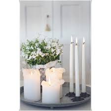 717 Display White Candles In This Way White Pinterest Liked On Polyvore Featuring Home Home Decor White Hom Candle Decor Home Candles White Candles