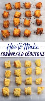 If making cranberries from scratch, toss all cranberry ingredients in a large bowl then spread in a pie dish. Cornbread Croutons Are Quick And Easy To Make With Leftover Cornbread They Make A Great Addition To S Cornbread Croutons Leftover Cornbread Homemade Cornbread