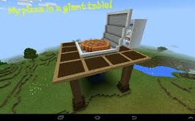 Minecraft build of a castle. Giant Pizza In A Giant Table Foodiechallenge Builds 2 Minecraft Amino