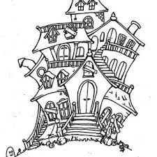 Keep your kids busy doing something fun and creative by printing out free coloring pages. Abandoned House In Haunted House Coloring Page Kids Play Color