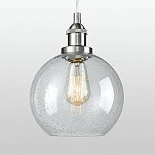 Dazhuan Industrial Vintage Bubble Glass Pendant Light Ceiling Fixture Hanging Lighting Glass Pendant Light Glass Pendant Lighting Kitchen Seeded Glass Pendant