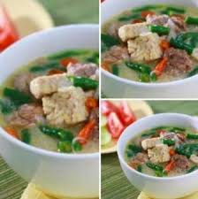 3 butir telur rebus yg dikupas dan disayat2 5 kotak tahu putih 1 papan tempe yg. Resep Sayur Kacang Panjang Dan Tempe Kuah Santan Oke Meals