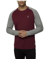 Kangol Mens Rector Long Sleeve T Shirt In Mohogany