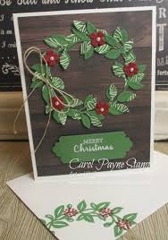 Arrange A Christmas Wreath In 2020 Christmas Cards Handmade Christmas Card Art Christmas Cards To Make