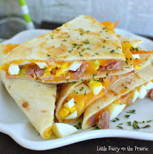 Ham And Cheese Breakfast Quesadillas Can Mostly Be Prepared Ahead Of Time Dice Ham Hard Bo Breakfast Recipes Easy Breakfast Recipes Healthy Breakfast Recipes
