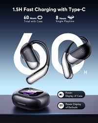AI translation earbuds in a charging case