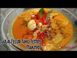 Resep kali ini bernama gulai tempe, umumnya gulai diolah bersama daging ataupun ikan tapi menu kali ini berbeda karena gulai ini diolah dengan menggunakan tempe. Resep Gulai Telur Tahu Dan Tempe Nita Cooking Youtube