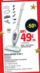 Tête pivotante très maniable pour un. Offre Balai Vapeur 10 En 1 Black Decker Chez E Leclerc