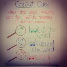 context clues anchor chart from 2nd grade daily 5 mini