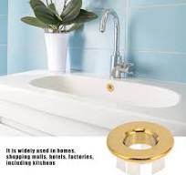 MOUMOUTEN Trop Plein Lavabo, Anneau De Trop-Plein D'évier, Anneaux De  Débordement D'Évier Couvercle De Trop-Plein D'évier De Lavabo en Laiton  Trou ...