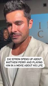 Zac Efron opens up about Matthew Perry & says he would be “honored” to play  him in a film about his life