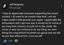 Jeff S Final Statement On Polecat He Has A Valid Point Codezerogaming