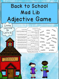 The Monsters Know What They Re Doing Pdf Download Free Back To School Mad Lib Adjective Game In 2020 Back To School Describing Words Ela Activities