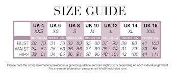 size guide tfnc sizing information international sizing