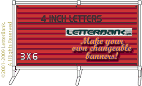 Velcro Banners And Changeable Letter Sets Sign Printing Letter Set Lettering