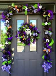 The Nightmare Before Christmas Front Door Decor Nightmare Before Christmas Decorations Nightmare Before Christmas Halloween Nightmare Before Christmas Tree