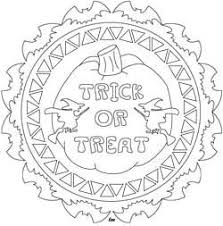 Trick Or Treat Halloween Mandala Coloring Page Mandala Coloring Pages Coloring Pages Halloween Coloring