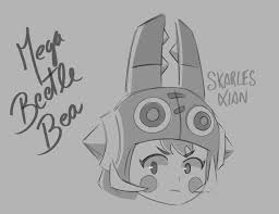 Super easy drawing tutorial with a coloring page. Skarles Xian On Twitter New Skins Fanarts Streetwear Max Mega Beetle Bea Brawltalk Brawlart Brawlstars Brawlstarsart Brawler Bea Max Art Artist Draw Drawings Uwu Brawlstarsfanart Https T Co Mmeh6hzmah