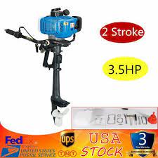New Heavy Duty Outboard Motor Boat Engine W Water Cooling System 2 Stroke 3 5hp 197 53 Picclick Boat Engine Outboard Motors Motor Boats