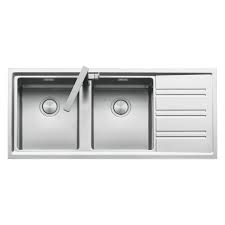 Double bowl kitchen sink with drainer. Easy Double Bowl Drainer Easy200l Easy200r Abey Australia