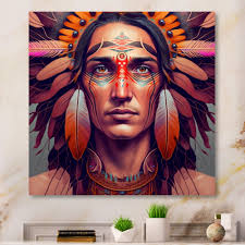 Bungalow Rose " Colorful Native American Man III "