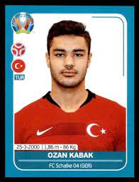 Panini Uefa Euro 2020 Preview Ozan Kabak Turkey No Tur14 Sticker Album Euro Panini