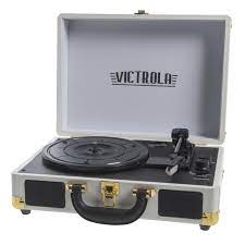 Victrola Bluetooth Portable Suitcase Record Player With 3 Speed Turntable Suitcase Record Player Record Player Turntable
