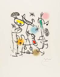 joan miro untitled from paroles peintes iii 1stdibs com 抽象画 ジョアンミロ 色
